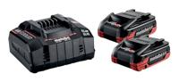 metabo Basisset - 2 x LiHDX 4.0 Ah accu's, snellader ASC 145 - krachtig, duurzaam, 18 V accutechnologie - ideaal voor professionals