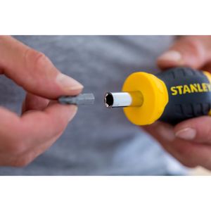 Stanley Multibit Stubby Schroevendraaier met ratel