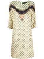 ETRO mix-print shift dress - Vert