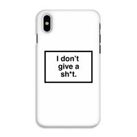 Don't give a shit: iPhone X Tough Case - thumbnail