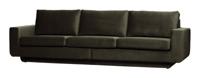 BePureHome 3-zits Bank 'Fame' Velvet, kleur Donkergroen