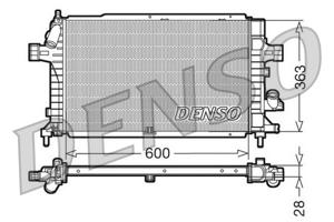 Radiateur DENSO, u.a. für Opel, Vauxhall