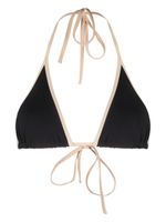 TOTEME haut de bikini Stripe Tie - Noir