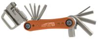 Super B multitool TB FD40 17 functies 73 x 45 mm RVS oranje