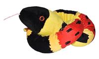 Wild Republic Plush Snake koraalpython, pluche slang, reuzenknuffeldier, 137 cm, babyshower cadeau, knuffeldier, vulling van gerecyclede waterflessen