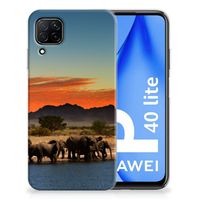 Huawei P40 Lite TPU Hoesje Olifanten - thumbnail