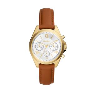 Horlogeband Fossil BQ3851 Leder Cognac 16mm