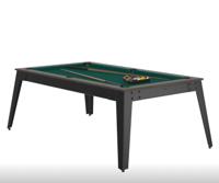 René Pierre Steel antraciet groen laken zwarte biljarttafel