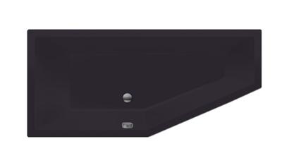 Xenz Society Compact Ligbad 180x80x44cm Links Ebony mat zwart