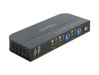 DeLOCK HDMI KVM Switch kvm-switch 4K 60 Hz, USB 3.0, Audio - thumbnail