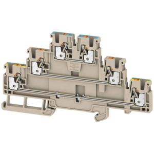 Weidmüller 2428840000 Doorgangsklem 3-etages 5.1 mm Spanveer Beige 50 stuk(s)