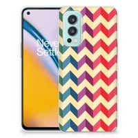 OnePlus Nord 2 5G TPU bumper Zigzag Multi Color - thumbnail