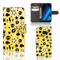 Telefoonhoesje met Naam Samsung Galaxy A3 2017 Punk Geel