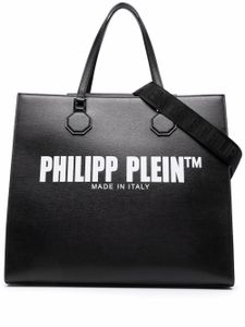 Philipp Plein sac cabas TM en cuir - Noir