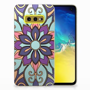 Samsung Galaxy S10e TPU Case Purple Flower