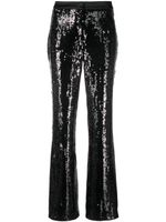 Karl Lagerfeld pantalon droit à ornements de sequins - Noir - thumbnail