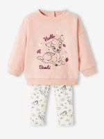 2-delige meisjesset Disney® Bambi effen lichtroze met versiering