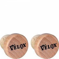 Velox Stuurdop hout vintage (set)