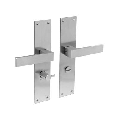 Intersteel Deurkruk Amsterdam op schild met toilet-/badkamersluiting 63/8 mm - RVS Intersteel Deurkruk Amsterdam op schild met toilet-/badkamersluiting 63/8 mm - RVS