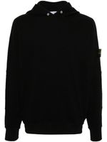 Stone Island hoodie en coton à patch - Noir