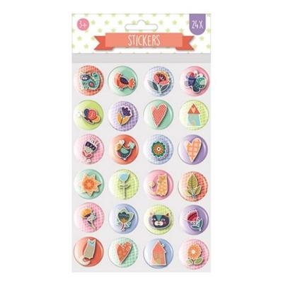 W&o Stickervel Bubble 26 X 14,5 Cm Papier 24-delig