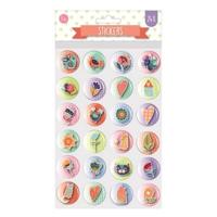 W&o Stickervel Bubble 26 X 14,5 Cm Papier 24-delig