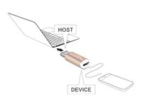 DeLOCK 65677 tussenstuk voor kabels USB 2.0-C USB 2.0 Micro-B Koper - thumbnail