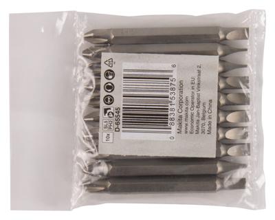 Makita D-65545 Schroefbit Dubbel PH2-SL5 65mm 10 stuks Makita D-65545 Schroefbit Dubbel PH2-SL5 65mm 10 stuks