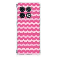 OnePlus 10 Pro Doorzichtige Silicone Hoesje Waves Pink