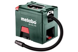 Metabo AS 18 L PC Droogzuiger Set 7.50 l Zonder accu, Stofklasse L gecertificeerd