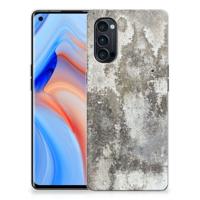 OPPO Reno4 Pro 5G TPU Siliconen Hoesje Beton Print