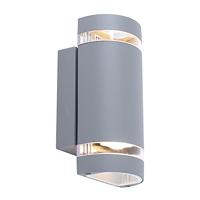 Wandlamp lamp verlichting outdoor aluminium gegoten grijs halfrond Kanlux 22443