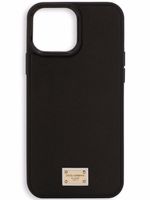 Dolce & Gabbana coque d'iPhone 13 Pro Max en cuir - Noir - thumbnail