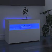 Tv-meubel met LED-verlichting 60x35x40 cm zwart - thumbnail