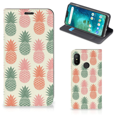 Xiaomi Mi A2 Lite Flip Style Cover Ananas Xiaomi Mi A2 Lite Flip Style Cover Ananas