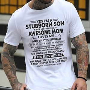 vaderdag papa shirts t-shirts brief wijn blauwgroen zwart t-shirt tee casual stijl heren 100% katoen grafisch t-shirt sportshirt korte mouw comfortabel t-shirt vakantie zomer mode kleding Lightinthebox