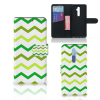 OPPO Reno 2Z Telefoon Hoesje Zigzag Groen