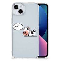 iPhone 15 Plus Telefoonhoesje met Naam Cow