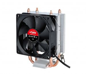 Spire FRONTIER PLUS CPU-koellichaam met ventilator Zwart, Zilver (b x h x d) 124 x 139 x 61 mm