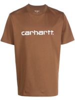 Carhartt WIP t-shirt en coton à logo imprimé - Marron