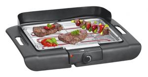 Clatronic BQ3507 Tafelgrill Elektrisch Met windbescherming, Met handmatige temperatuursinstelling Zwart