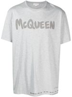 Alexander McQueen t-shirt en coton à logo imprimé - Gris - thumbnail