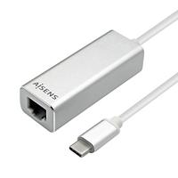 AISENS - A109-0341 USB3.1 Gen1 USB-C naar Gigabit Ethernet 10/100/1000 Mbit/s, 15 cm
