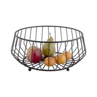 present time - Fruitmand Linea Kink - Zwart - 30x14,5cm