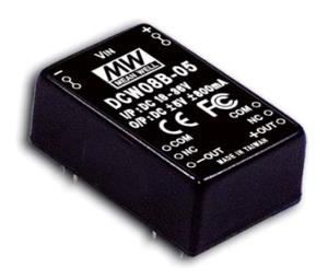 Mean Well DCW08A-15 DC/DC-converter 8 W Aantal uitgangen: 2 x Inhoud 1 stuk(s)