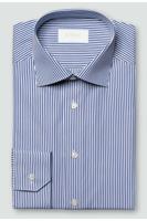 ETON Slim Fit Overhemd Marine, Gestreept - thumbnail