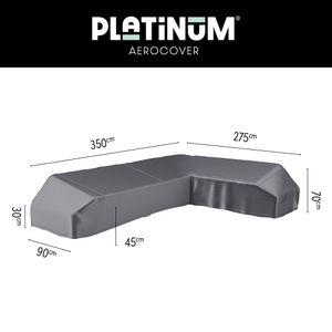 Platinum Aerocover platform loungesethoes 350x275 cm - Rechts