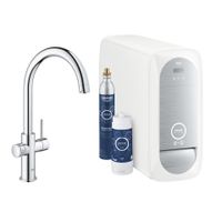 Grohe Blue Home Duo C Bruisend Water Keukenmengkraan Tweegreeps 1 Gats Chroom