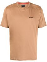 Kiton t-shirt en coton à logo imprimé - Marron