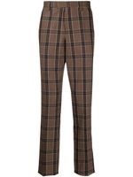 Paul Smith pantalon de costume en laine à carreaux - Marron